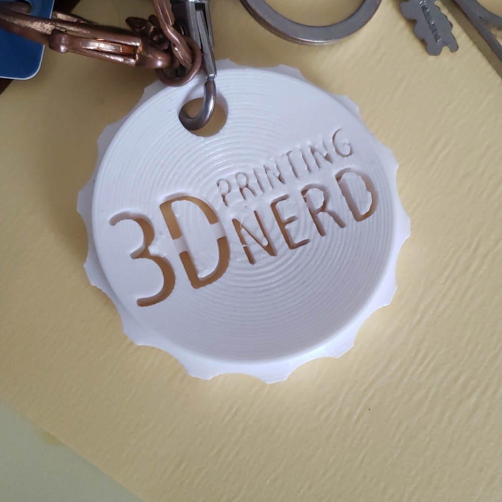 3D Printing Nerd Maker Coin for Key Chain